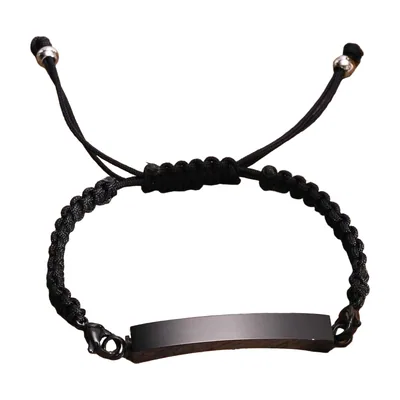 Pulsera Urna Memorial con Cordón Trenzado, Acero Inoxidable 316L