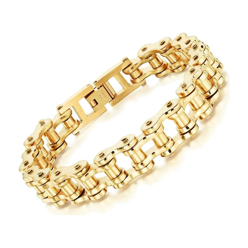 Bicycle Chain Link Bracelet, 316L Stainless Steel