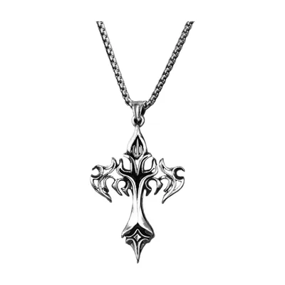 Gotisches Kreuz-Anhänger Kette, 316L Edelstahl