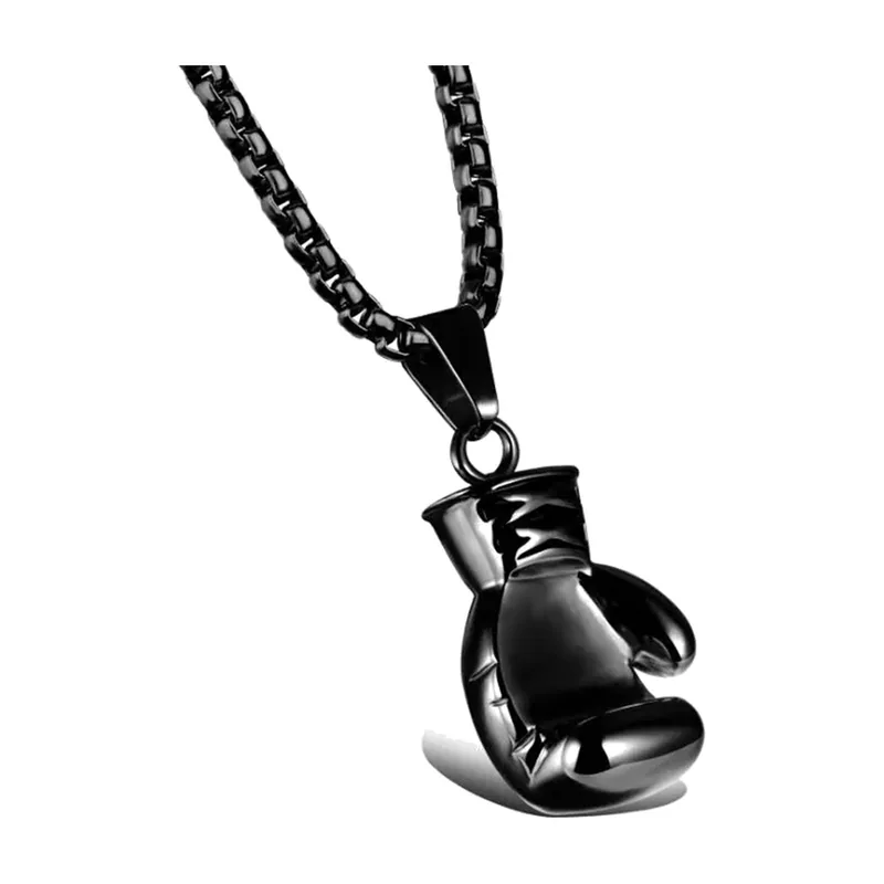 Boxhandschuh Anhänger mit Boxkette, Edelstahl