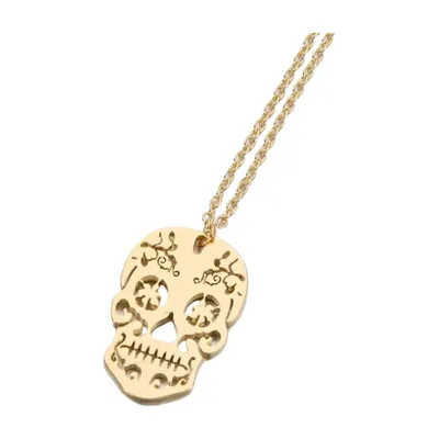 Totenkopf-Anhänger mit Cut-Out-Details, Edelstahl