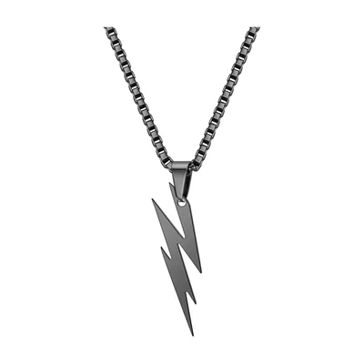 Blitz-Anhänger Kette für Herren, 316L Edelstahl