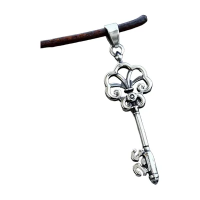 Collier Pendentif Clé d'Erebor, Acier Inoxydable 316L