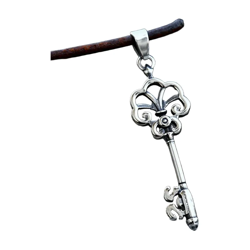 Colgante de Llave de Erebor con Cadena, Acero Inoxidable 316L