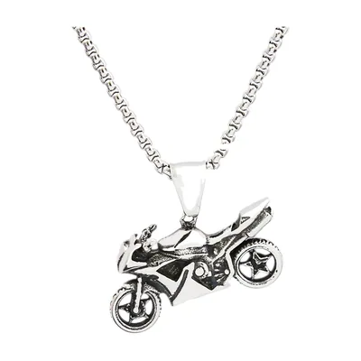 Motorrad Anhänger mit Panzerkette, Edelstahl