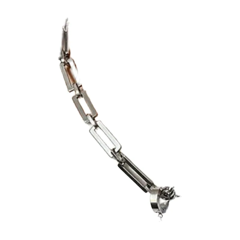 Colgante Rectangular con Zirconia Negra, Acero Inoxidable