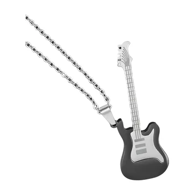 E-Gitarre Anhänger mit Panzerkette, Edelstahl