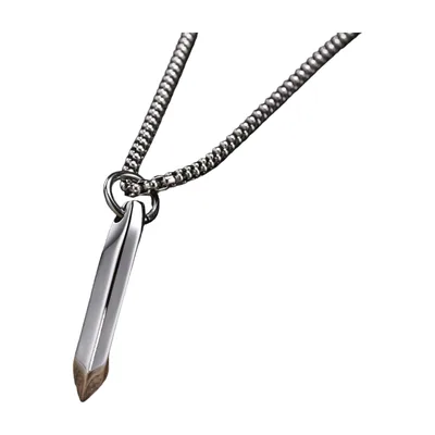 Collier Pendentif Clou Géométrique, Acier Inoxydable