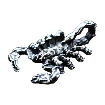 Skorpion Anhänger mit Kette aus 316L Edelstahl