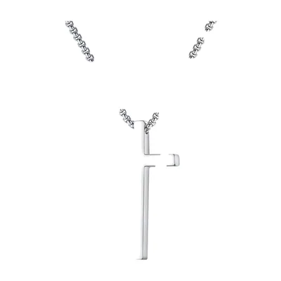 Collana con Pendente a Croce e Catena, Acciaio Inossidabile