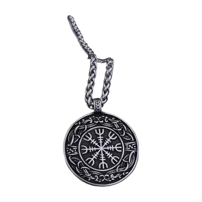Wikinger Ouroboros Anhänger mit Nordischem Symbol, Edelstahl