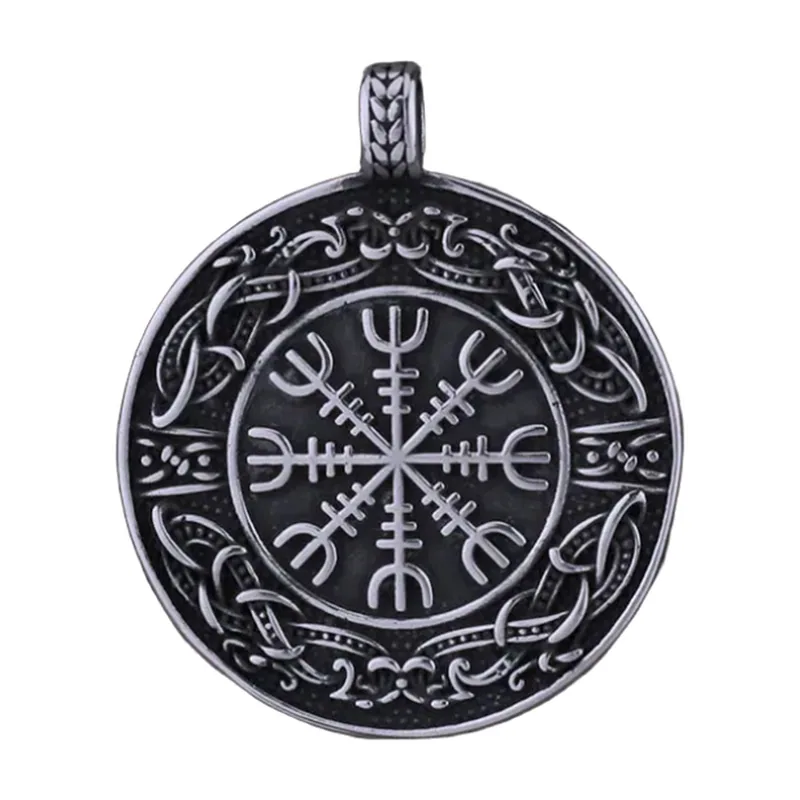 Collana con Pendente Viking Ouroboros, Acciaio Inox 316L