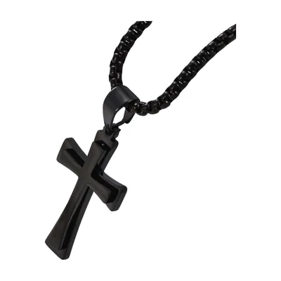 Collier avec Pendentif Croix en Acier Inoxydable