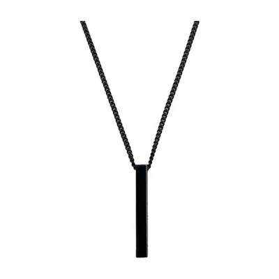 Collana con Pendente Quadrato a Spirale, Acciaio Inossidabile 316L