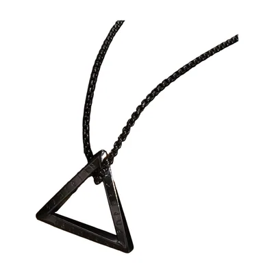 Wikinger Valknut Dreieck-Anhänger mit Boxkette, Edelstahl
