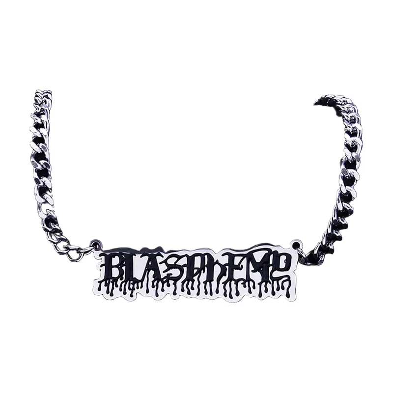 Collier Pendentif Deicide avec Chaîne, Acier Inoxydable