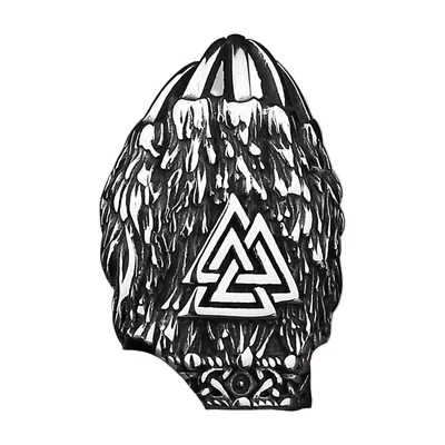Colgante de Garra de Oso con Símbolo Valknut, Acero Inoxidable