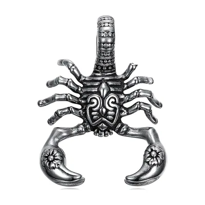 Skorpion Anhänger mit Antik-Finish, Edelstahl