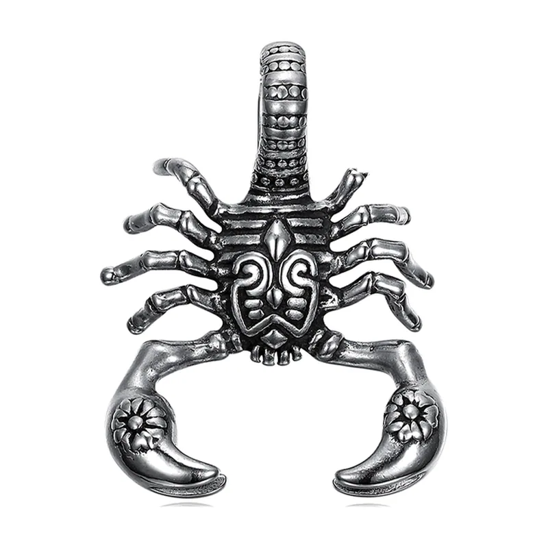 Skorpion Anhänger mit Antik-Finish, Edelstahl