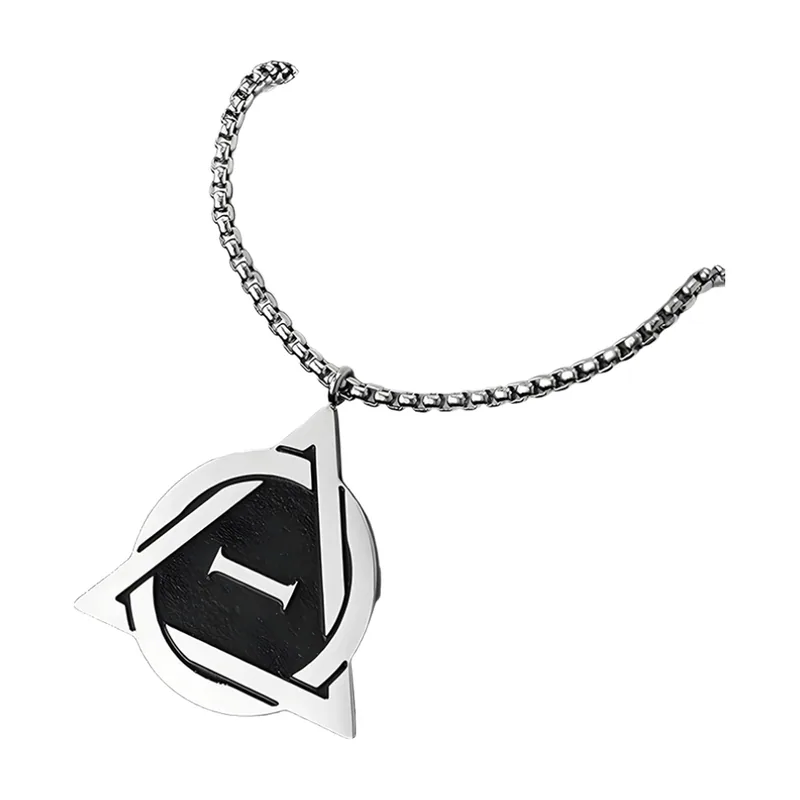 Collier Pendentif Symbole Therian, Acier Inoxydable 316L
