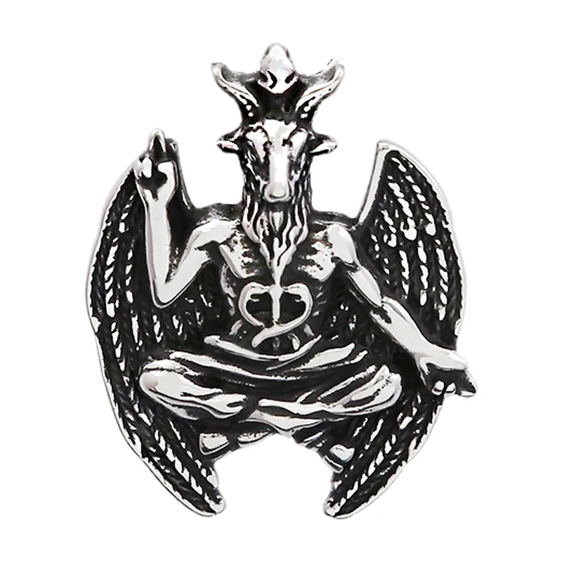 Collier Pendentif Baphomet, Acier Inoxydable 316L