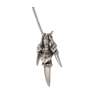 Collier Pendentif Griffe de Dragon, Acier Inoxydable 316L
