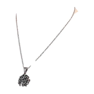 Königin Marie Medaillon Anhänger mit Kordelkette, Edelstahl