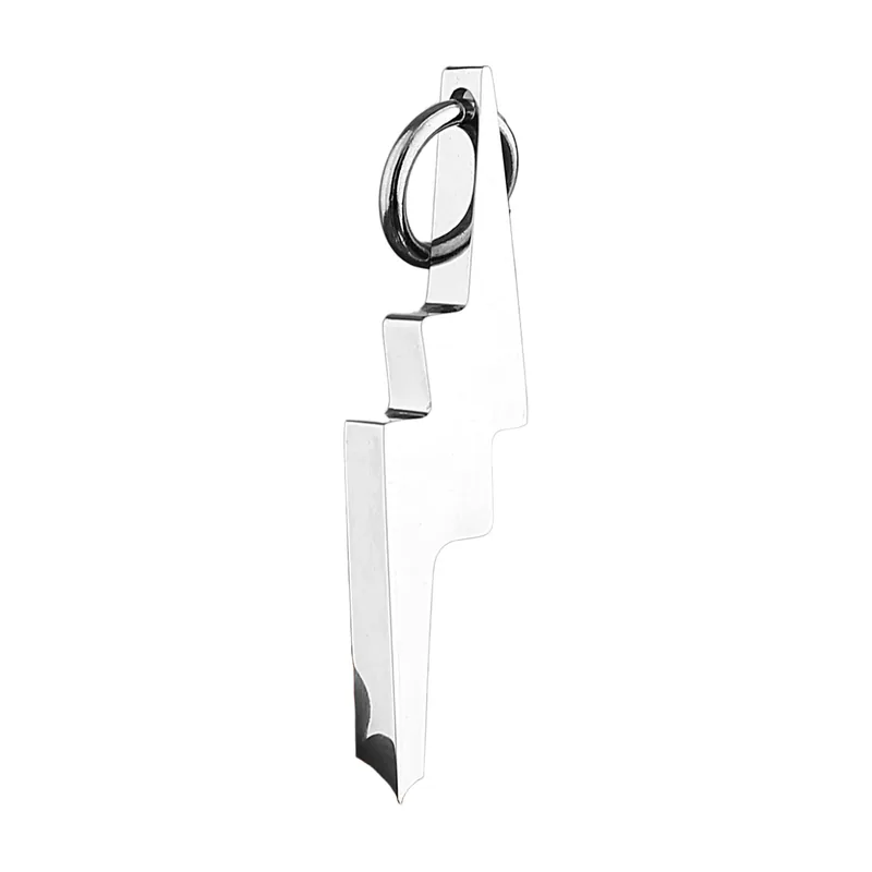 Collier Pendentif Éclair, Acier Inoxydable 316L