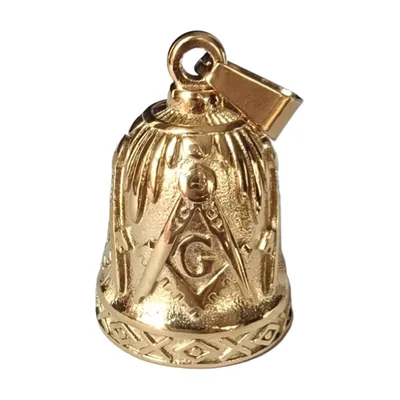 Collana con Ciondolo a Campana Massonica, Acciaio Inossidabile