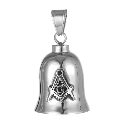 Collana con Pendente a Campana Massonico, Acciaio Inossidabile