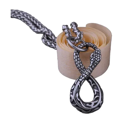 Collier Serpent Infini, Acier Inoxydable 316L