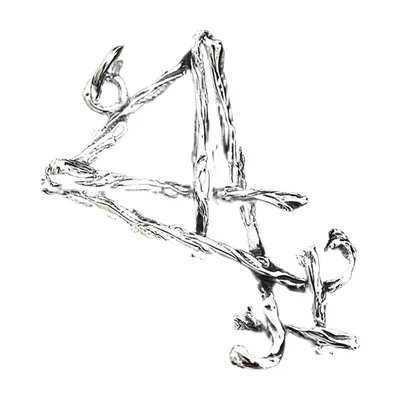 Davidsstern Anhänger mit Kette, Edelstahl 316L