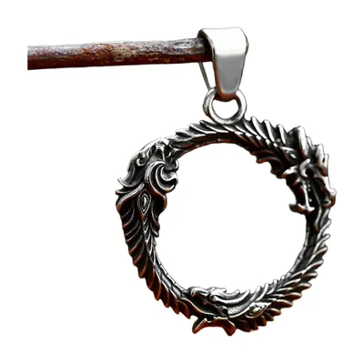 Dreiköpfiger Drachen-Anhänger Medaillon mit Panzerkette, Edelstahl