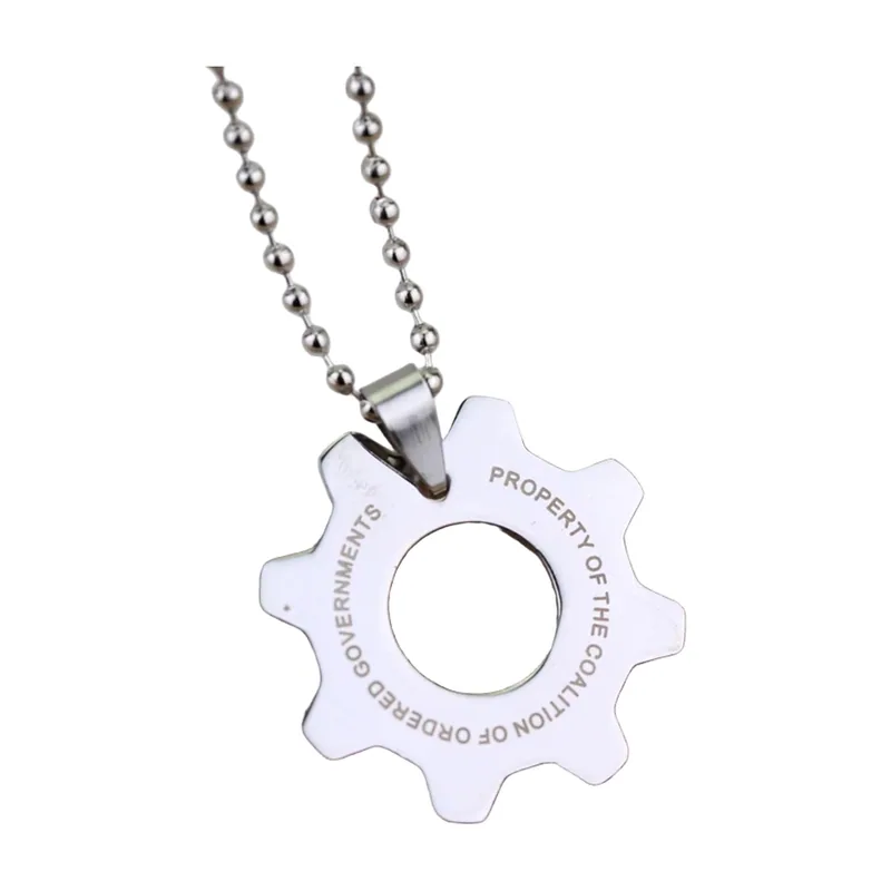 Colgante de Engranaje con Cadena de Bolas, Acero Inoxidable