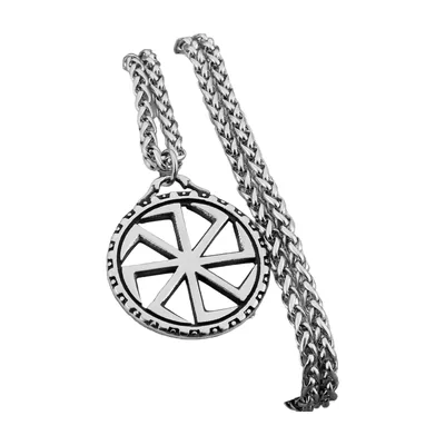 Collier Pendentif Rune Viking, Acier Inoxydable 316L