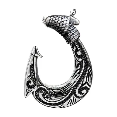 Collier Pendentif Crochet Celtique et Chaîne, Acier Inoxydable