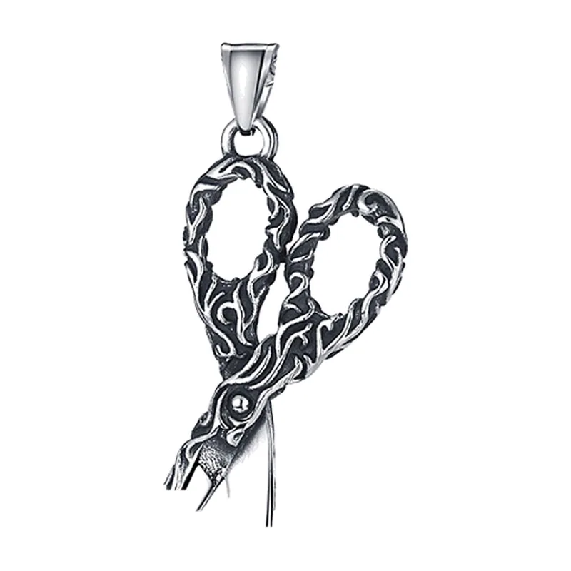 Colgante de Tijeras con Cadena, Acero Inoxidable