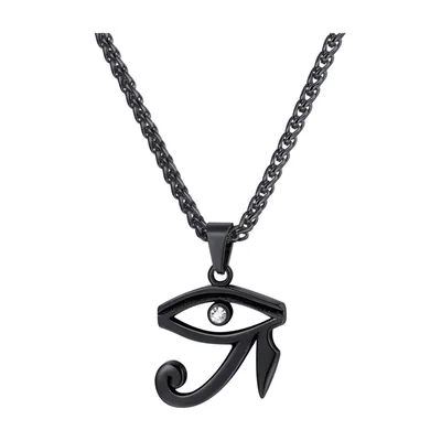 Horusauge Anhänger mit Zirkonia, Edelstahl
