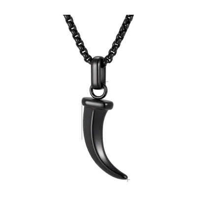 Collana con Pendente Cornicello Italiano, Acciaio Inossidabile
