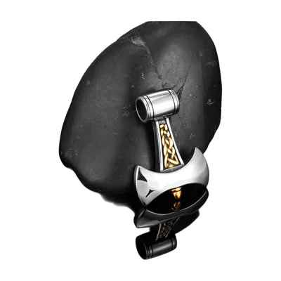 Mjölnir Thor's Hammer Pendant Necklace, Stainless Steel