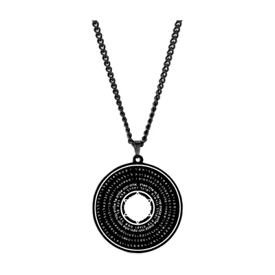 Pendentif Talisman 72 Anges de Magick avec Chaîne, Acier Inoxydable