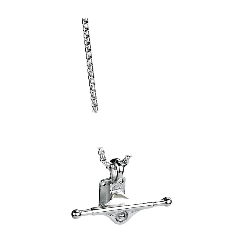 Collier Pendentif Skateboard Truck, Acier Inoxydable 316L