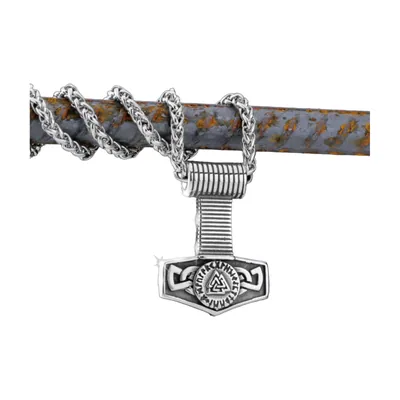 Colgante Martillo de Thor Mjölnir con Cadena, Acero Inoxidable