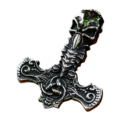 Colgante Martillo de Thor Mjölnir para Hombre, Acero Inoxidable 316L