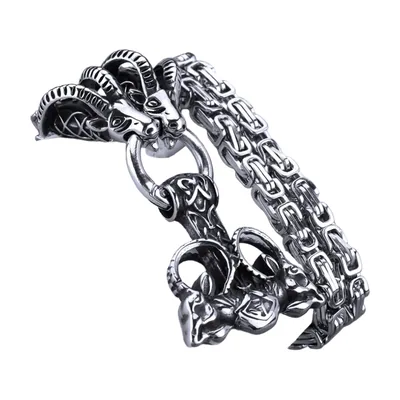 Collier Mjölnir Marteau de Thor avec Runes, Acier Inoxydable