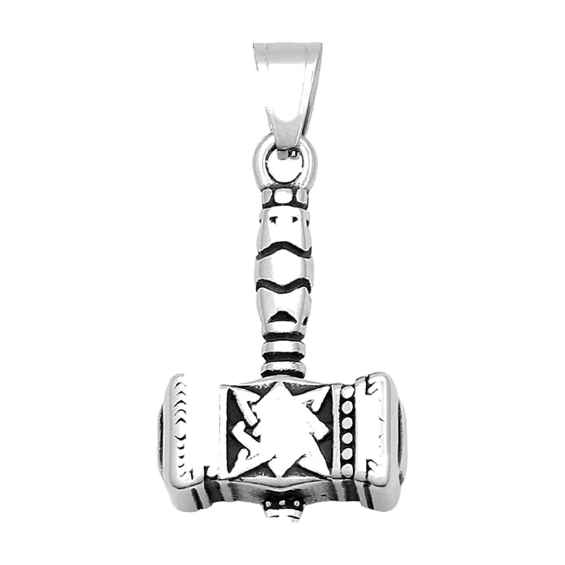Colgante Mjölnir Martillo de Thor con Nudo Celta, Acero Inoxidable