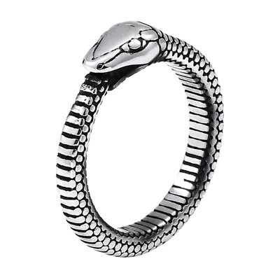 Anello Ouroboros Serpente in Acciaio Inossidabile 316L