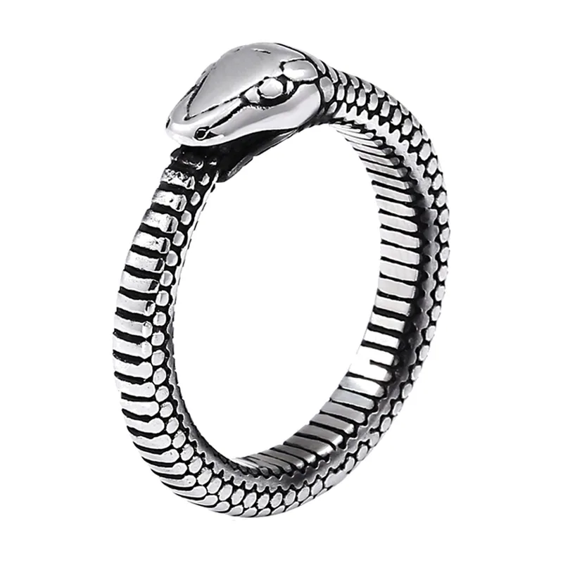 Anillo de Serpiente Ouroboros en Acero Inoxidable 316L