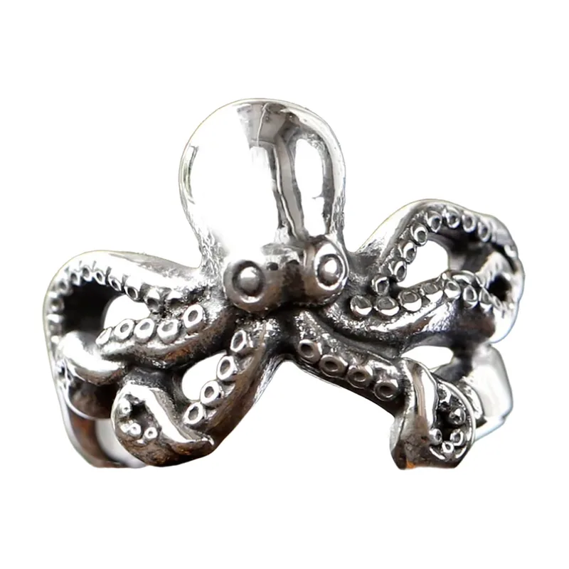Octopus Statement Ring, 316L Stainless Steel