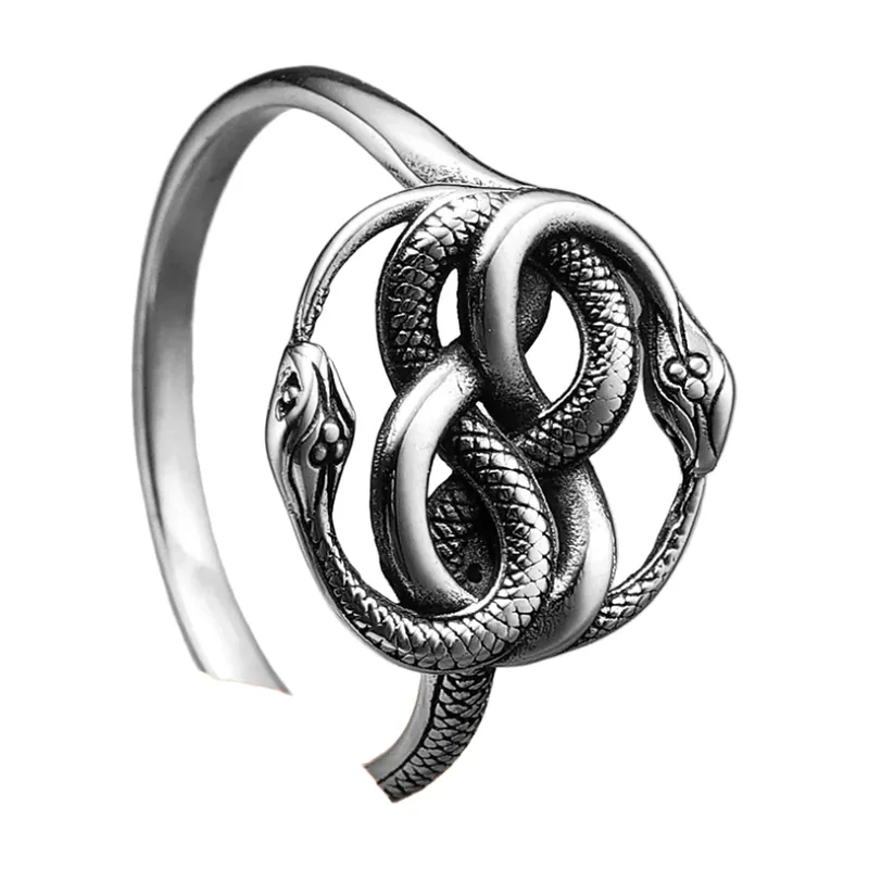 Ouroboros Snake Ring, 316L Stainless Steel